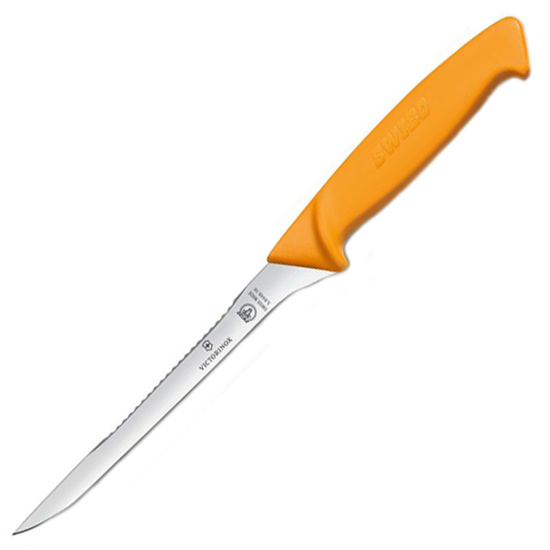 Ніж кухонний з рибочистки Victorinox Swibo Fish Filleting Flex (лезо: 160мм), жовтий 5.8448.16
