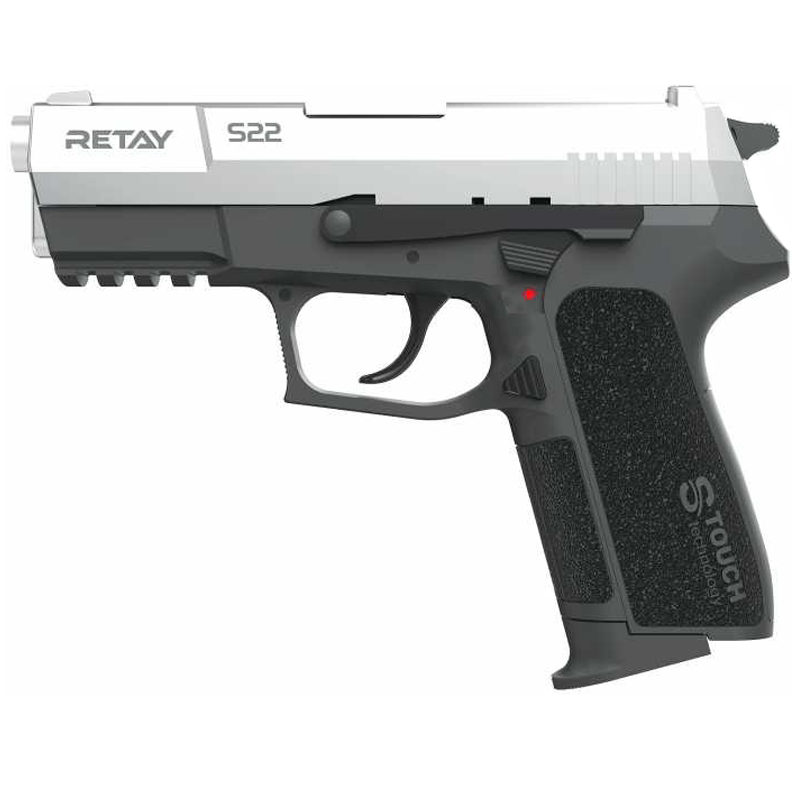 Пістолет сигнальний стартовий Retay S22 (9мм, 18 зарядів), нікель
