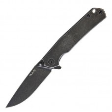 Нож складной Ruike P801-SB (длина: 200мм, лезвие: 86мм, черное), черный