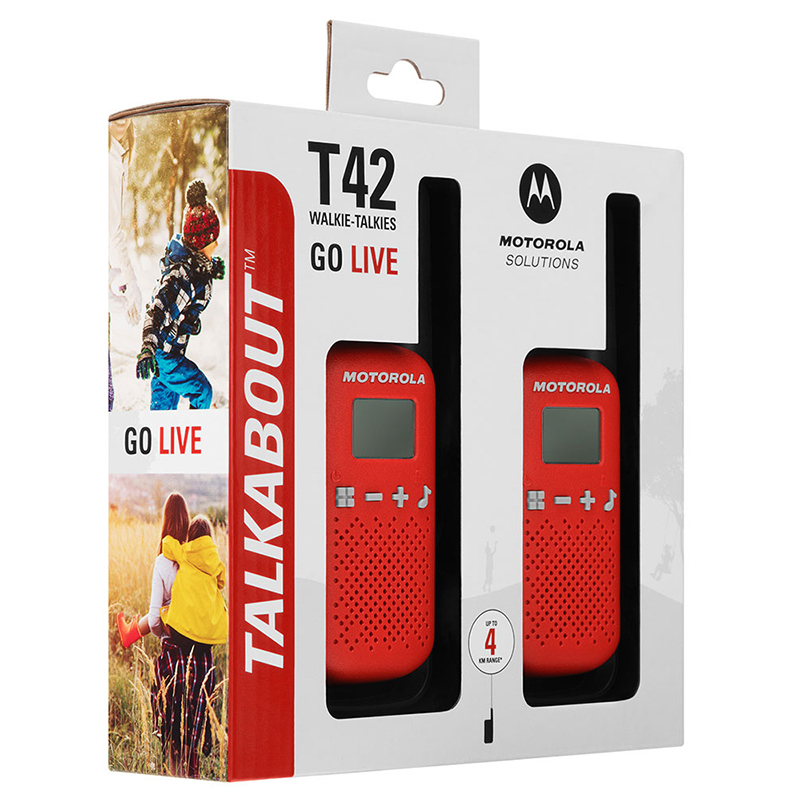 Рація Motorola Talkabout T42 TWIN PACK, червона