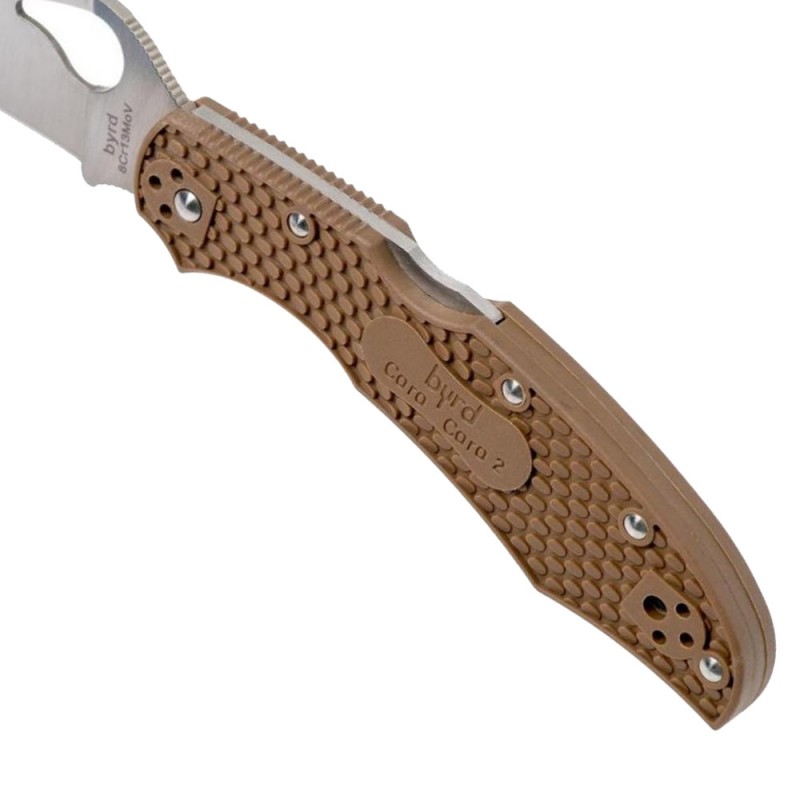 Ніж складаний Spyderco Byrd Cara Cara 2 (довжина: 217мм, лезо: 95мм), коричневий