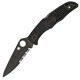 Ніж складаний Spyderco Endura 4 напівсерейтор (довжина: 222мм, лезо: 96мм, чорне), чорний