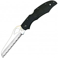 Нож складной Spyderco Byrd Large Rescue 2 серрейтор (длина: 221мм, лезвие: 100мм), черный