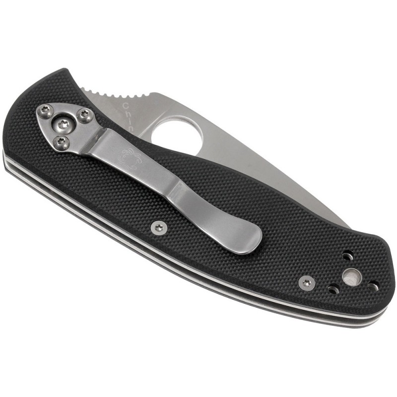 Ніж складаний Spyderco Ambitious (довжина: 148мм, лезо: 57мм), чорний