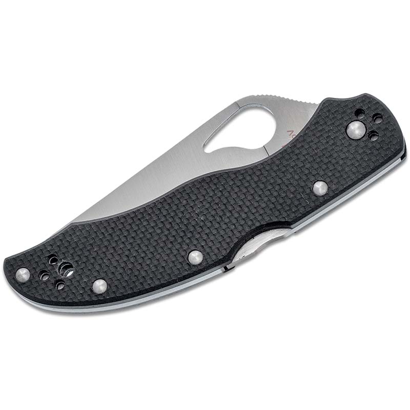 Ніж складаний Spyderco Byrd Harrier 2 напівсерейтор (довжина: 193мм, лезо: 84мм), чорний