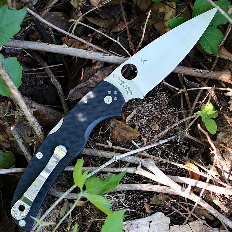Ніж складаний Spyderco Native Chef (довжина: 231мм, лезо: 104мм), чорний