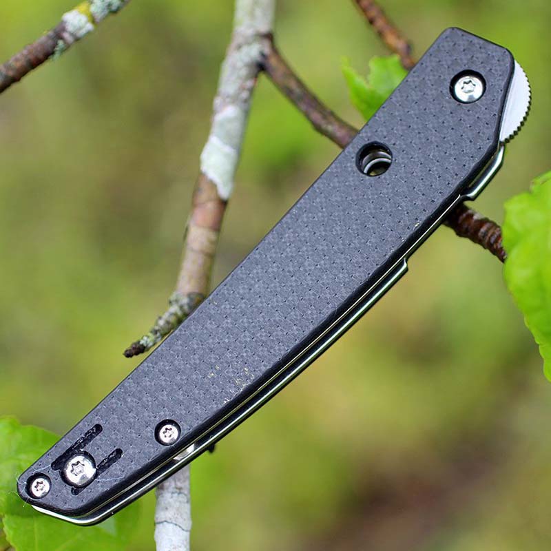 Ніж складаний Spyderco Ikuchi (довжина: 193мм, лезо: 83мм), чорний