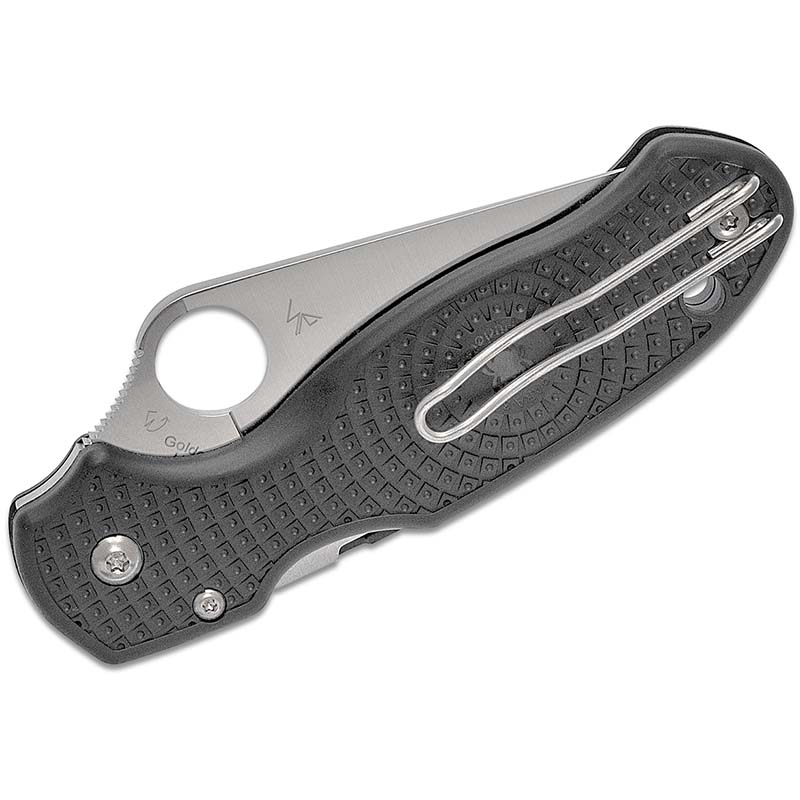 Ніж складаний Spyderco Para 3 (довжина: 184мм, лезо: 75мм), FRN, чорний