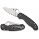 Ніж складаний Spyderco Para 3 (довжина: 184мм, лезо: 75мм), FRN, чорний