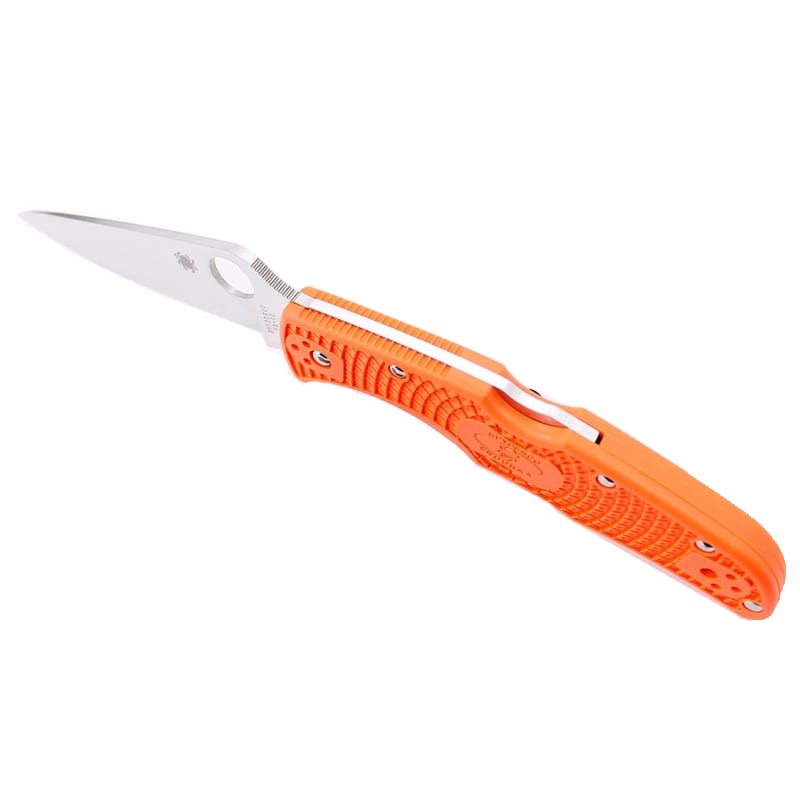 Ніж складаний Spyderco Delica 4 Flat Ground (довжина: 181мм, лезо: 73мм), оранжевий