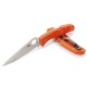 Ніж складаний Spyderco Endura 4 Flat Ground (довжина: 222мм, лезо: 96мм), оранжевий