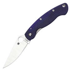 Ніж складаний Spyderco Military (довжина: 241мм, лезо: 102мм), темно-синій