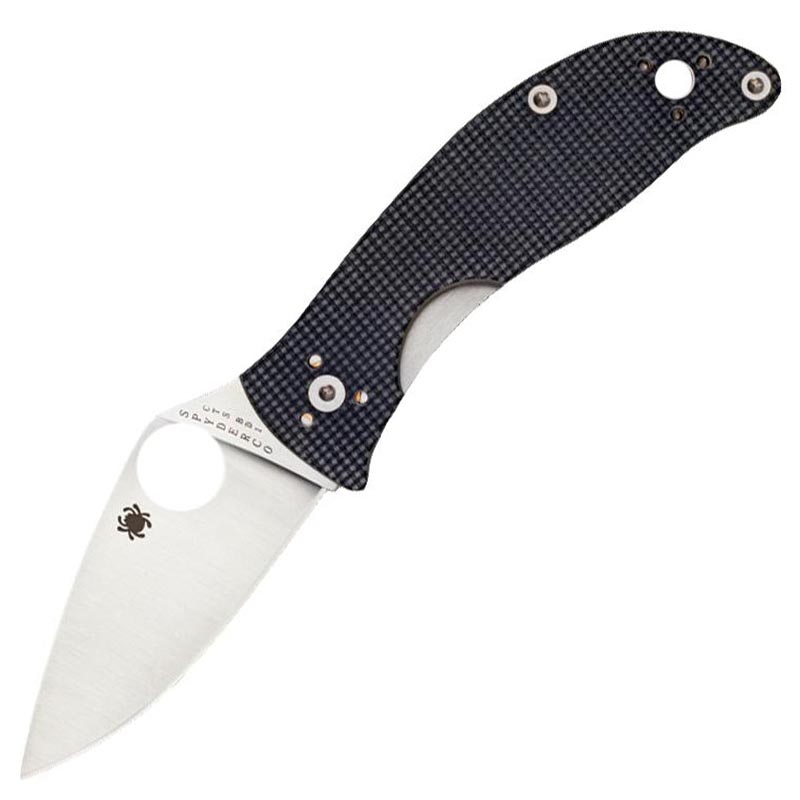 Ніж складаний Spyderco Alcyone (довжина: 179мм, лезо: 74мм), чорний