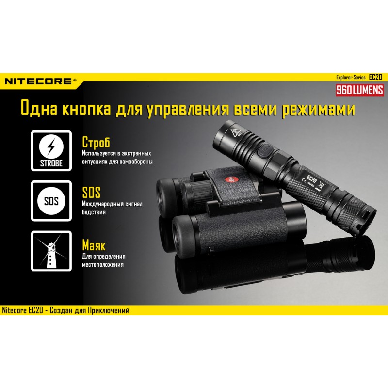 Ліхтар кишеньковий Nitecore EC20