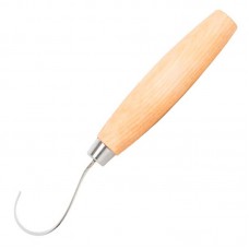 Нож-ложкорез фиксированный Mora Woodcarving Hook Knife 164 (длина: 160мм, лезвие: 50мм), береза