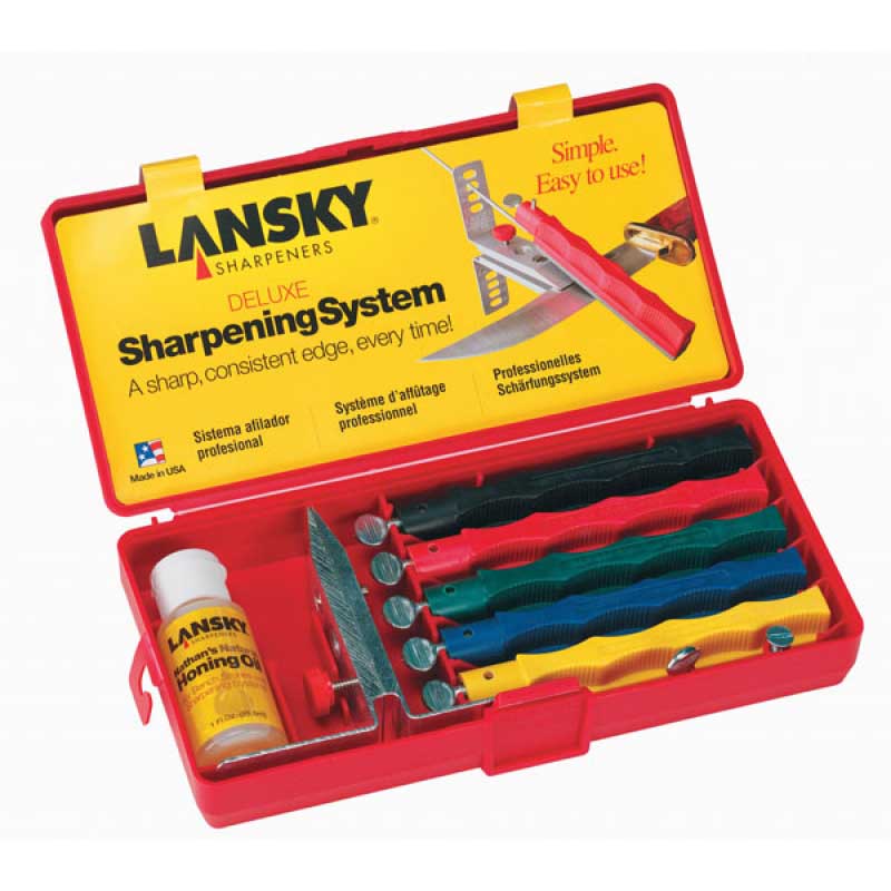 Верстат точильний універсальний Lansky Deluxe Sharpening System, 5 каменів, в кейсі