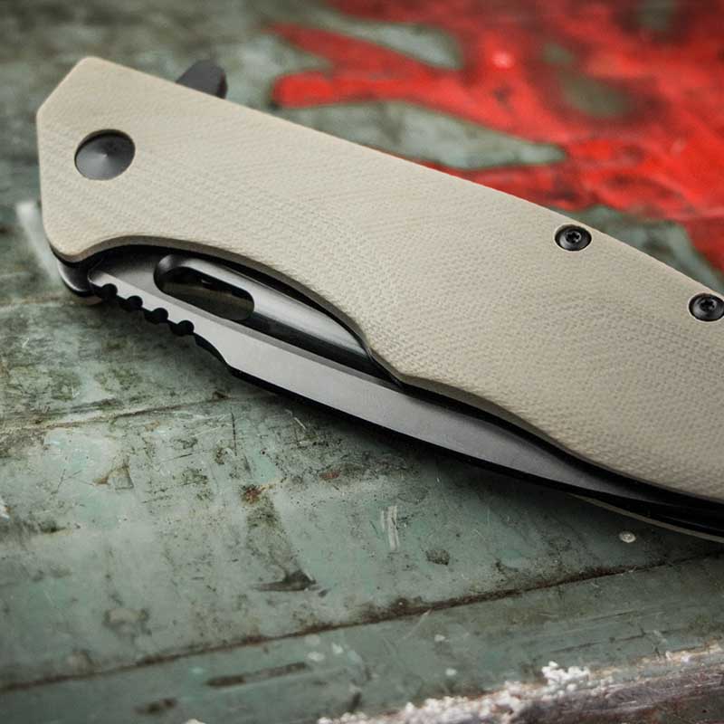 Ніж складаний Boker Plus Caracal Tactical (довжина: 213мм, лезо: 87мм, чорне), коричневий