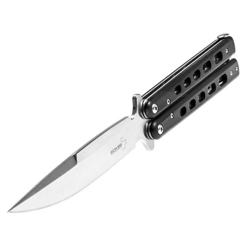 Ніж складаний Boker Plus Balisong Large (довжина: 230мм, лезо: 102мм), чорний