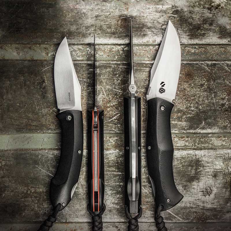 Нож складной Boker Plus Kerberos (длина: 210мм, лезвие: 86мм), черный
