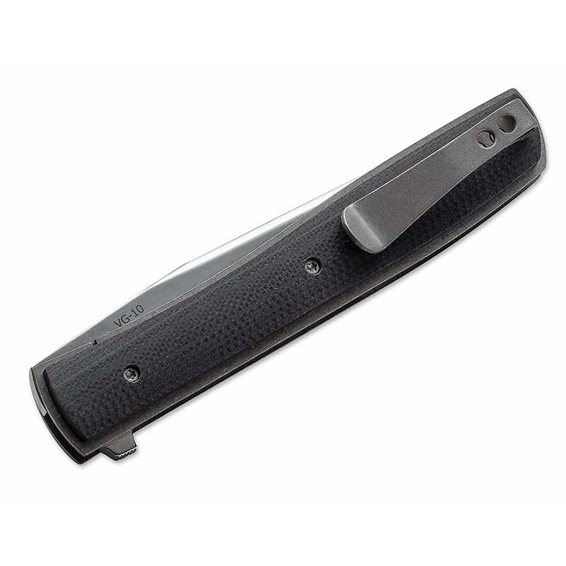 Нож складной Boker Plus Urban Trapper (длина: 196мм, лезвие: 86мм), черный, G10