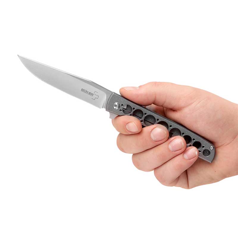 Нож складной Boker Plus Urban Trapper Grand (длина: 213мм, лезвие: 97мм), серый