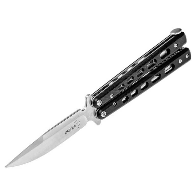 Ніж метелик, балісонг Boker Plus Balisong Small (довжина: 185мм, лезо: 82мм), чорний