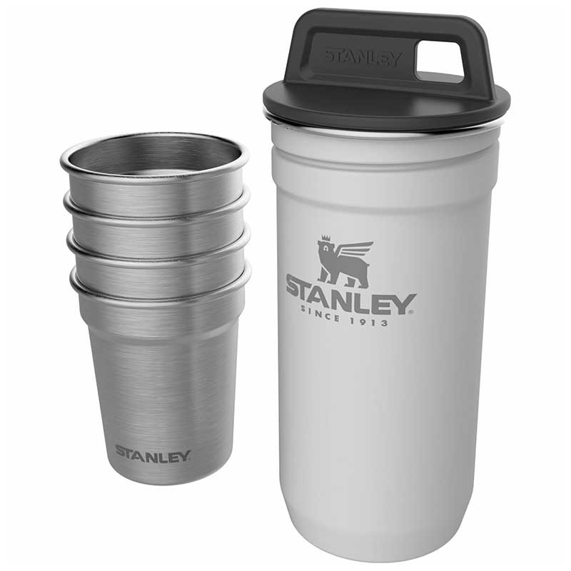 Набір Stanley Adventure Combo (футляр-фляга (0,59л) + 4 чарки), білий