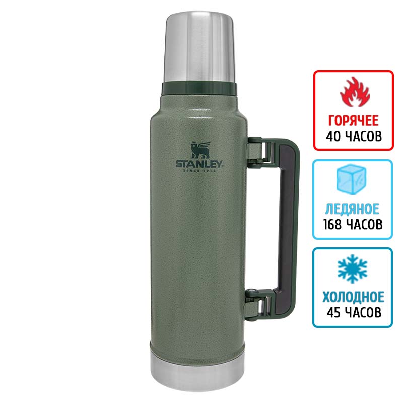 Термос Stanley Legendary Classic (1,4л), зелений