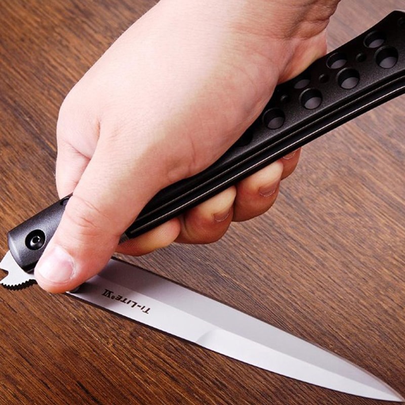 Ніж складаний Cold Steel Ti-Lite 6 (довжина: 330мм, лезо: 152мм), чорний