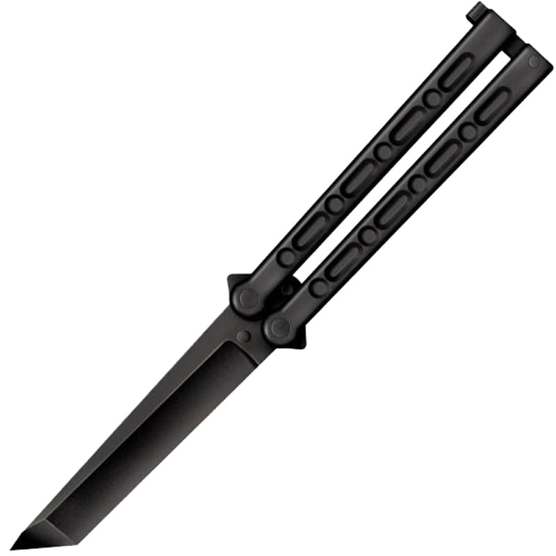 Ніж метелик, балісонг Cold Steel FGX Balisong Tanto (довжина: 279мм, лезо: 127мм, чорне), чорний