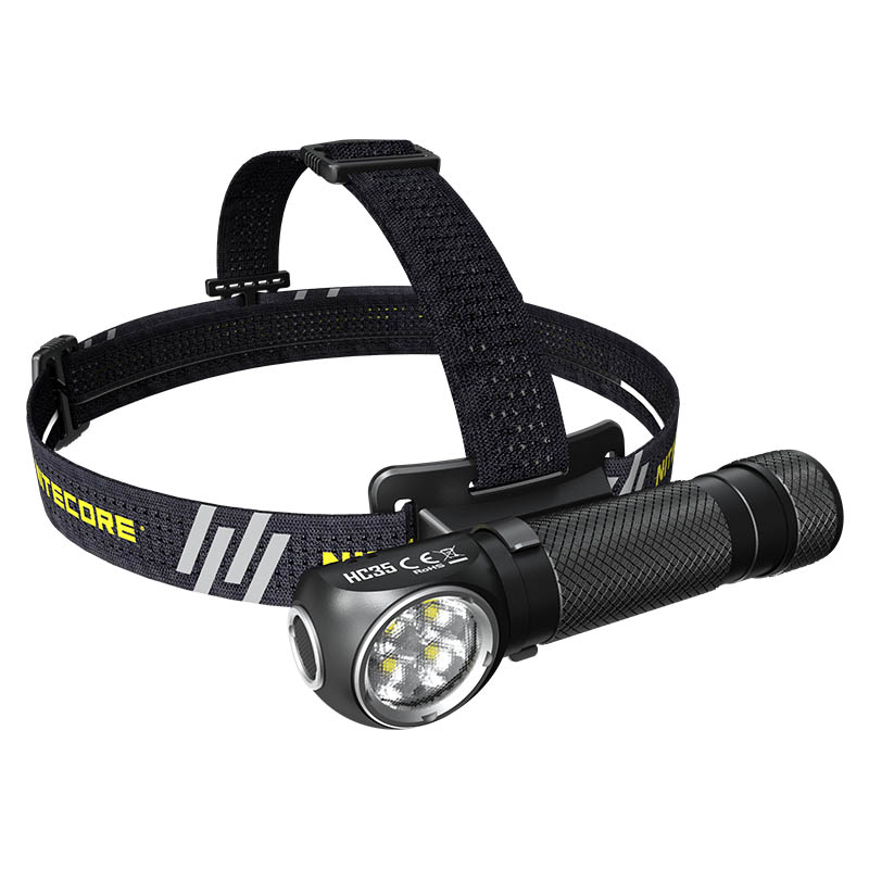 3в1 - Сверхмощный налобный, ручной + кемпинговый фонарь Nitecore HC35 (магнит)