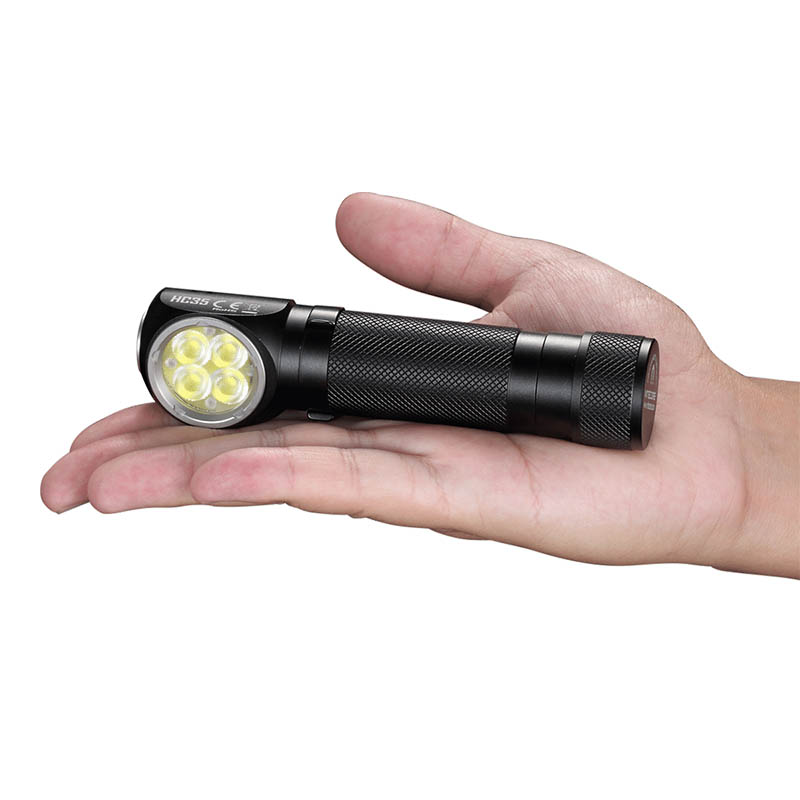 3в1 - Сверхмощный налобный, ручной + кемпинговый фонарь Nitecore HC35 (магнит)