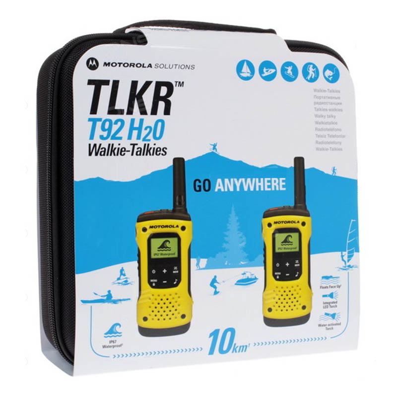 Рація Motorola Talkabout T92 H2O (0,5W, PMR446, 446 MHz, до 10 км, 16 каналів, АКБ), жовта