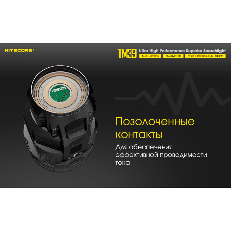 Ліхтар Nitecore TM39 (Luminus STB-90 GEN2 LED, 5200 люмен, 7 режимів, 1xNBP68HD)