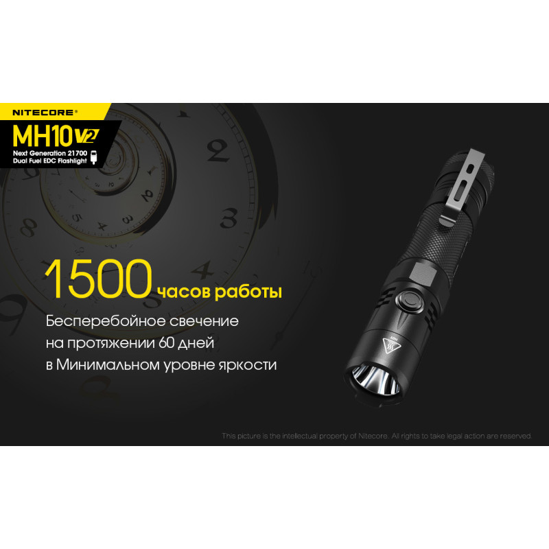 Багатофункціональний ліхтар Nitecore MH10 V2 (USB Type-C)