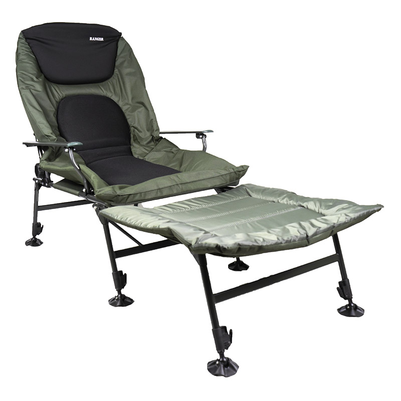 Крісло-ліжко складне коропове Ranger SL-106 (2080х990х720мм), зелене