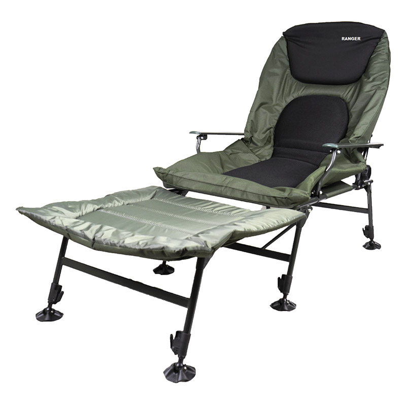 Крісло-ліжко складне коропове Ranger SL-106 (2080х990х720мм), зелене