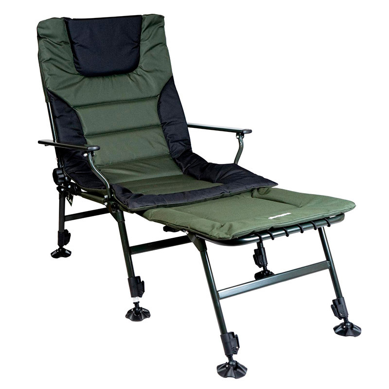 Крісло-ліжко складне коропове Ranger SL-105 Wide Carp, з підставкою (990х1430х720мм), зелене