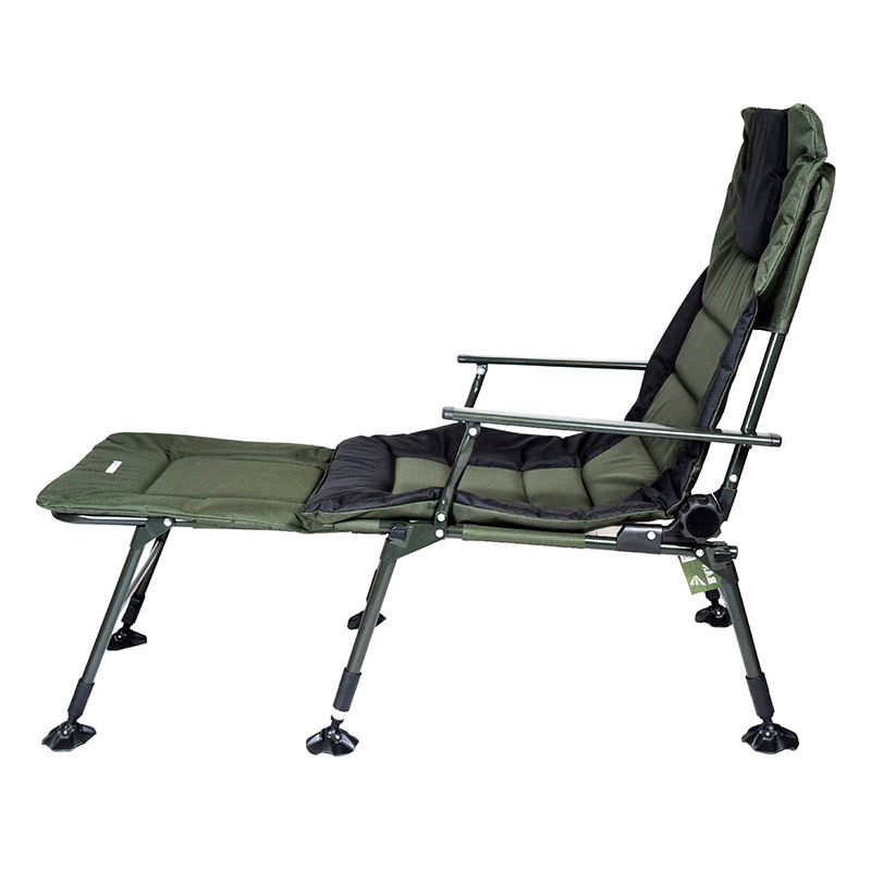 Крісло-ліжко складне коропове Ranger SL-105 Wide Carp, з підставкою (990х1430х720мм), зелене