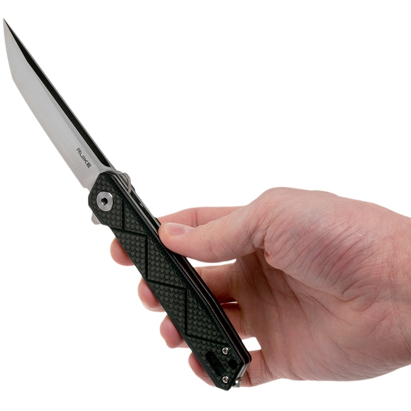 Ніж складаний Ruike P127-B (довжина: 215мм, лезо: 91мм), чорний