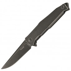 Нож складной Ruike P108-SB (длина: 210мм, лезвие: 88мм, черное), черный
