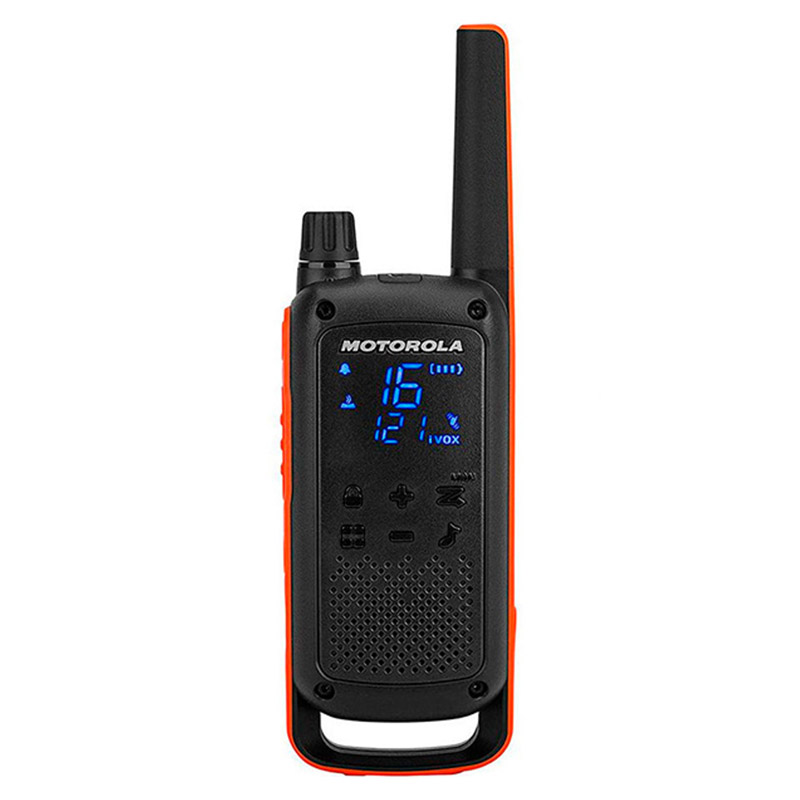 Рація Motorola Talkabout T82 Twin Pack (0.5W, UHF, 446 MHz, до 10 км, 16 каналів, АКБ), 2шт, чорна