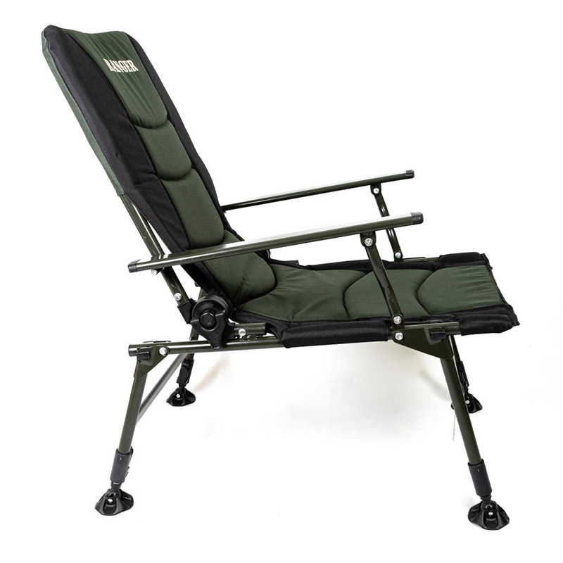 Кресло складное карповое Ranger Сombat SL-108 (900-1010x850x590мм), черно-оливковое
