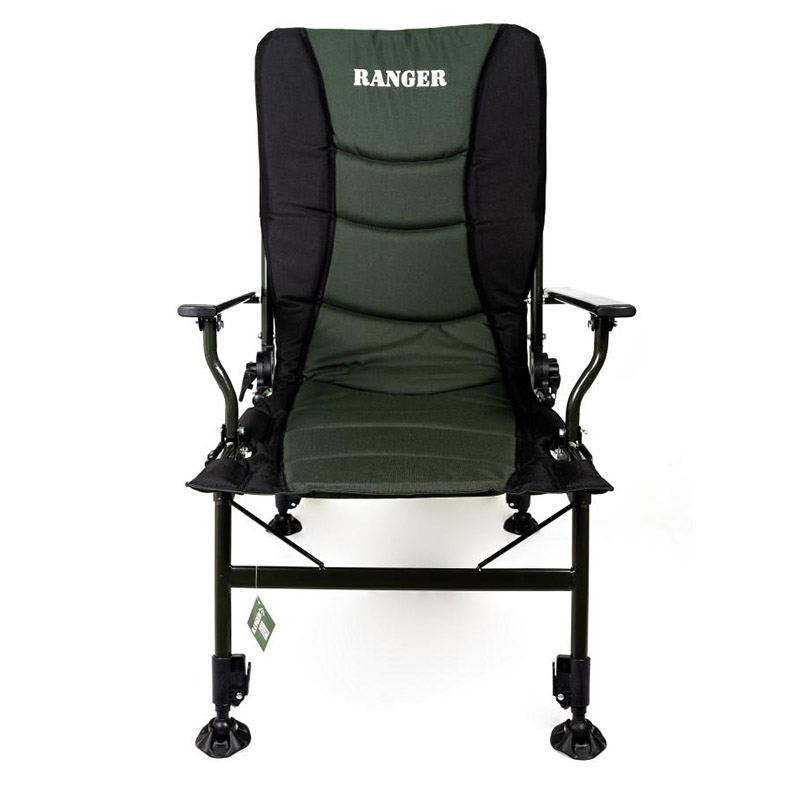 Кресло складное карповое Ranger Сombat SL-108 (900-1010x850x590мм), черно-оливковое