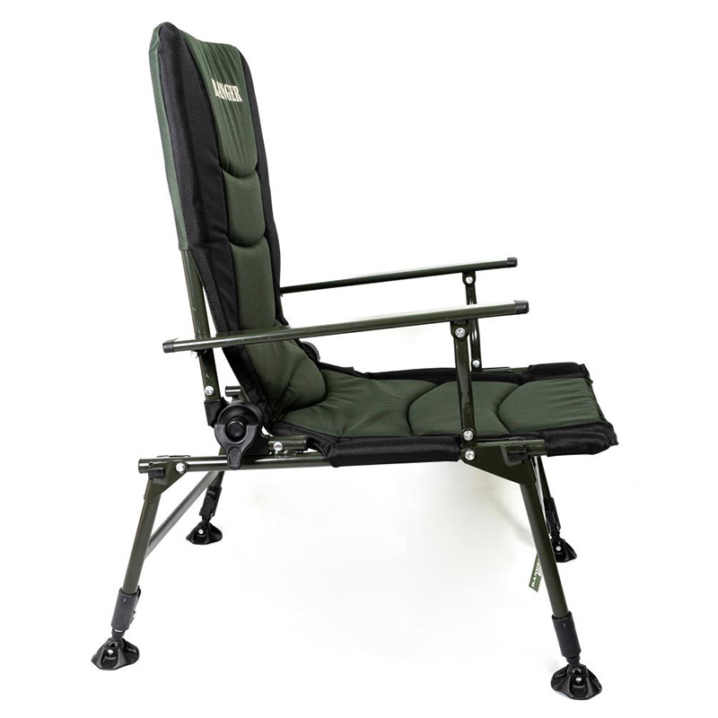 Кресло складное карповое Ranger Сombat SL-108 (900-1010x850x590мм), черно-оливковое