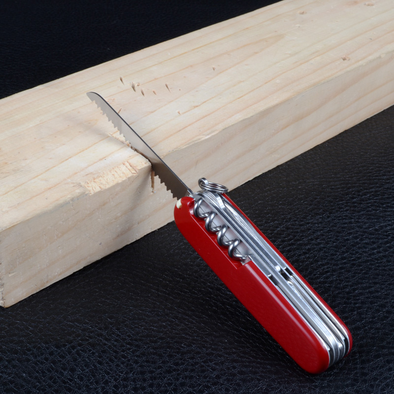 Ніж складаний, мультитул Victorinox Huntsman (91мм, 15 функцій), червоний 1.3713