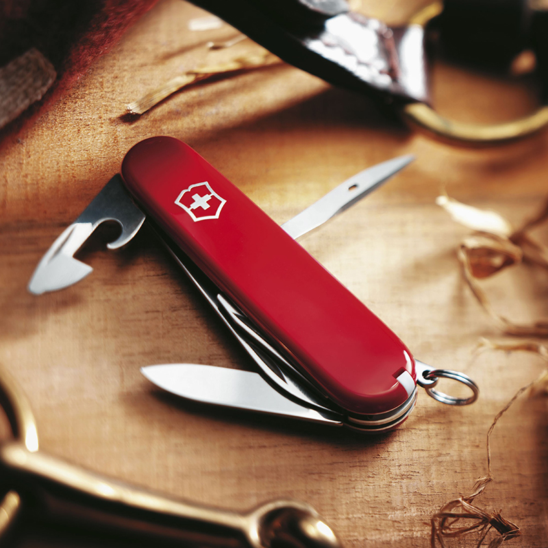 Ніж складаний, мультитул Victorinox Spartan (91мм, 12 функцій), червоний 1.3603