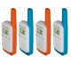 Рація Motorola Talkabout T42 Quad Pack (0,5W, PMR446, до 4 км, 16 каналів, 3xAAA), 4 шт, оранж+синій