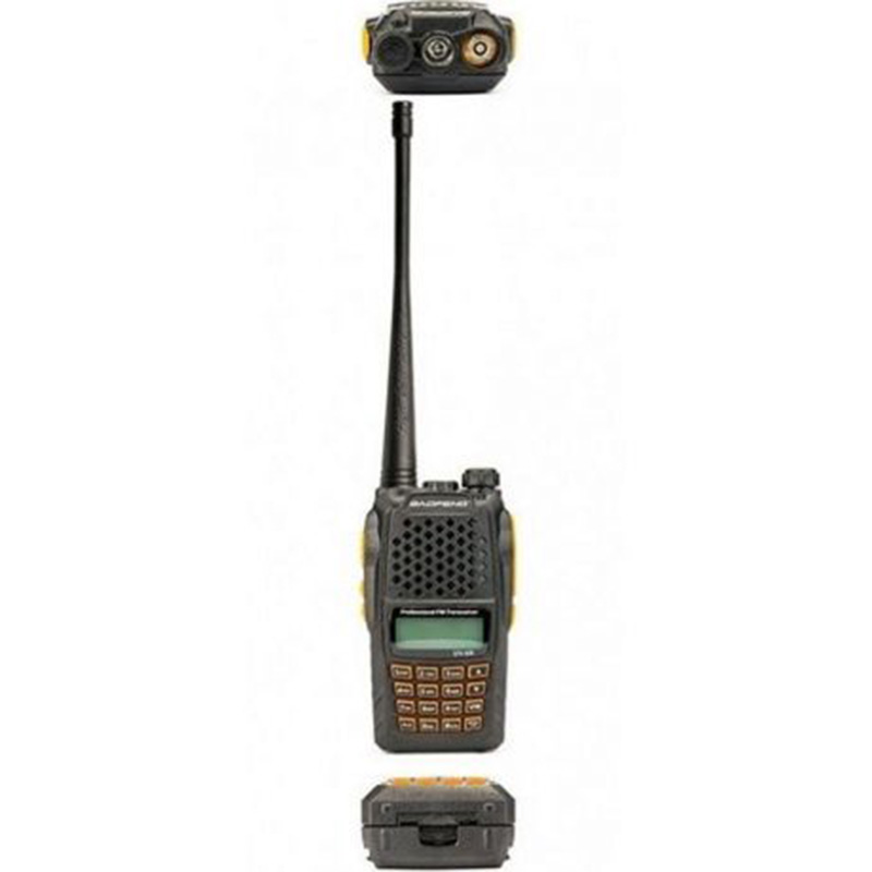 Рація Baofeng UV-6R (5W, VHF/UHF, 136-174, 400-470 MHz, до 16 км, 128 каналів, АКБ), чорна