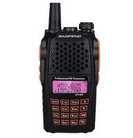 Рація Baofeng UV-6R (5W, VHF/UHF, 136-174, 400-470 MHz, до 16 км, 128 каналів, АКБ), чорна